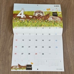 壁掛けカレンダー　2026年の画像