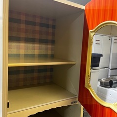 万代店　昭和レトロ　シェルフ　引き出し4段　棚の画像