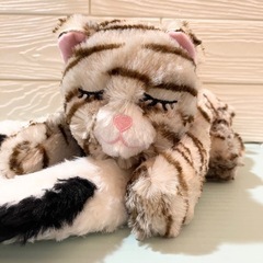 新品未使用　リアル心拍音付 ぬいぐるみ 猫　安心　ヘルスケアの画像