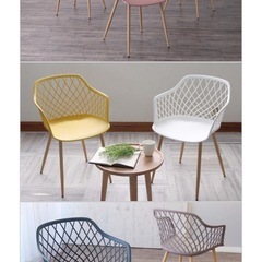 ダイニングチェア ホワイト 北欧の画像