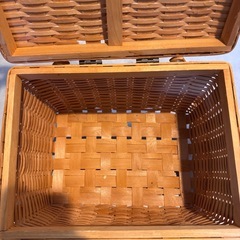 木製ラック⭐︎ラタン製の画像