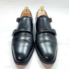 【美品】SCOTCH GRAIN ダブルモンク R1812 レザー 黒 25.5の画像