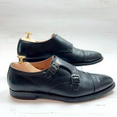 【美品】SCOTCH GRAIN ダブルモンク R1812 レザー 黒 25.5の画像