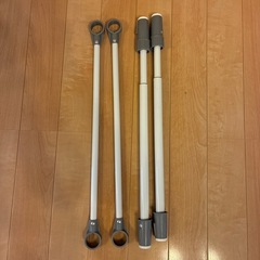 美品西松屋 ベビーゲート　シンプルフェンスS グレー　の画像