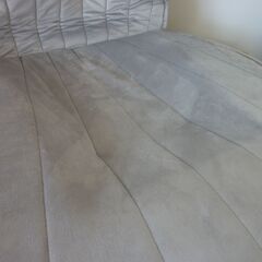 2-5　未使用/新品　座椅子 おしゃれ ハイバック シェル型 14段階 リクライニング ポケットコイル リクライニング座椅子 ベロア フロアチェア　フォググレーの画像