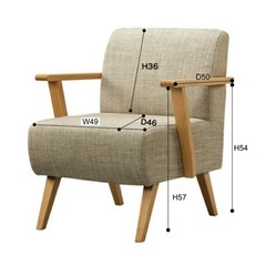 ダイニングソファ moti 2脚セットの画像