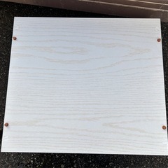 キューブボックス 扉付き ホワイトの画像