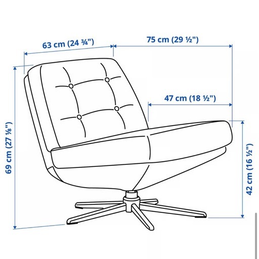 IKEA  1人掛けソファ