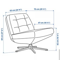 IKEA  1人掛けソファの画像