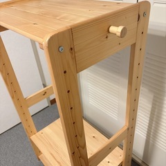 【0円】【美品】木製ハンガーラックの画像