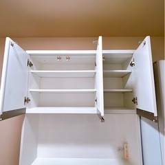 ニトリ　食器棚　白の画像