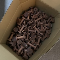 木製ボビン　糸巻きの画像