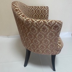 アンティーク　アームチェア 2脚セット 薔薇 ベルベット チェアの画像