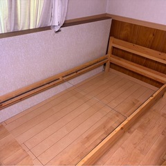 シングルベット木枠のみの画像