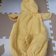 今週末まで！美品！1度のみ使用！ひよこ　コスプレ　80-90サイズの画像