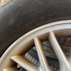 値下げ‼️日産純正アルミ＋サマータイヤバリ山‼️の画像