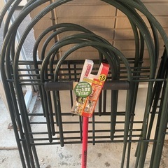 挿すだけガーデンフェンス１１個+穴掘り器セットの画像