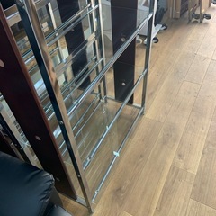 5段　ラック　ガラス棚の画像