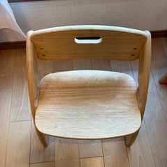 【高さ調節可】子供用 木製デスク＆チェアセット（学習机/キッズデスク）の画像