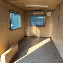 25万円　コマツ　スーパーハウス　コンテナハウス　4坪ハウス　プレハブ　引取限定の画像