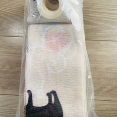 【新品】アコーディオンカーテン 黒猫デザイン 120×185cmの画像