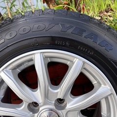 [取引中]155/80R 13インチ　アルミホイール付き　スタッドレスタイヤの画像