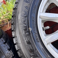 [取引中]155/80R 13インチ　アルミホイール付き　スタッドレスタイヤの画像