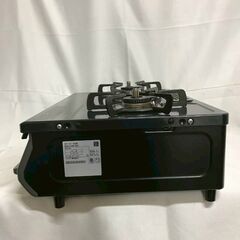 【北見市発】リンナイ Rinnai ガスコンロ KGDM67BKR RT67JH 2022年製 LPガス用 黒 (E3800wYM)の画像