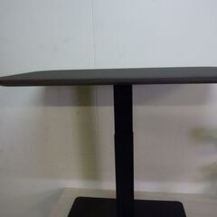 未使用/新品　昇降テーブル 幅90cm ガス圧式 高さ調節 無段階昇降 ブラウンの画像