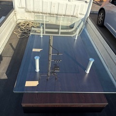 ※決まりました※ガラスローテーブルの画像
