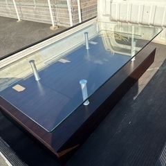 ※決まりました※ガラスローテーブルの画像