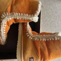 mouムートンブーツ  ♪オレンジの画像