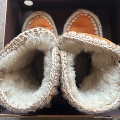 mouムートンブーツ  ♪オレンジの画像