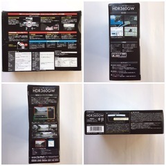 【新品未使用】コムテック ドライブレコーダー HDR360GW 前後カメラ対応の画像