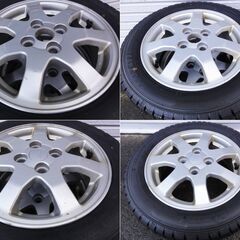 2023年製スタッドレス&純正ホイール【155/65/14インチ】9分山 グッドイヤー ICENAVE7の画像