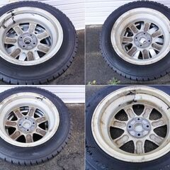 2023年製スタッドレス&純正ホイール【155/65/14インチ】9分山 グッドイヤー ICENAVE7の画像