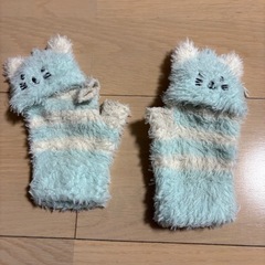 手袋　ブルーの画像