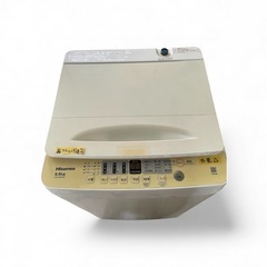 ※倉庫在庫❗️配送可【ハイセンス】5.5K洗濯機★2023年製　※外装に色焼け汚れあり❗️分解クリーニング済み/6ヶ月保証付き【管理番号】1207 橋の画像