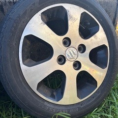 165/55/R14　スズキ純正ホイール　タイヤ付きの画像