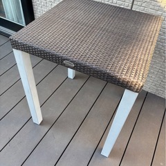 ミッドテリア ガーデンテーブルセット椅子3脚付ウッドデッキベランダにの画像