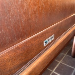 木製ローテーブルの画像