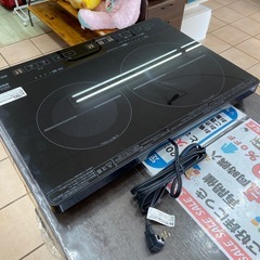 アイリスオーヤマ 二口IHコンロ【リサイクルフカツ岡崎倉庫店】251207SM-24の画像