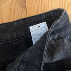 【MENES】ブラックデニムジーンズ（L）その②の画像