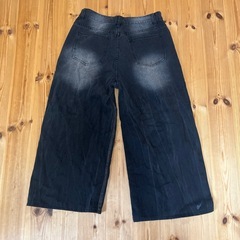 【MENES】ブラックデニムジーンズ（L）その②の画像