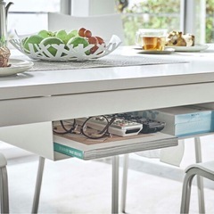 山崎実業　テーブル下収納ラック　ブラックの画像