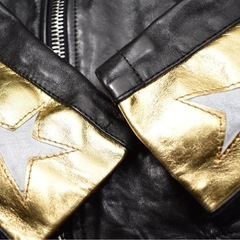 イタリア製ゴールデングース　/ライダースレザージャケットXXS新品同様の画像