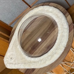 猫用品 キャットタワー パーツ 透明ボウル 宇宙船の画像