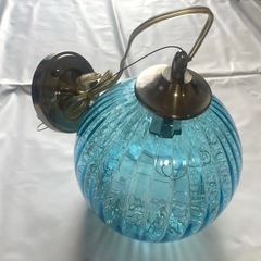 ORRB ブルーガラス ペンダントライト シーリングの画像