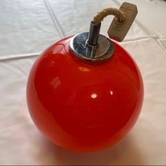 National 昭和レトロ ビンテージ オレンジ ペンダントライト　電笠の画像