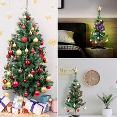 クリスマスボール 100個豪華セット クリスマスオーナメント3-6cm ゴールドの画像